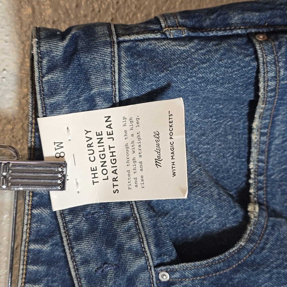 Madewell The Curvy Longline Straight Jean - Picture 3 of 7